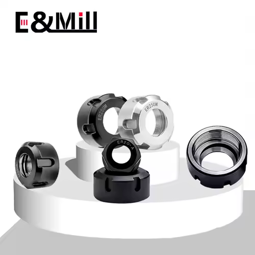ER8 ER11 ER16 ER20 ER25 ER32 ER40 A M UM SK10 SK16 GER11 GER16 GER20 GER25 GER32 High Precision ER Nut CNC Nut Engraving machine - Image 2