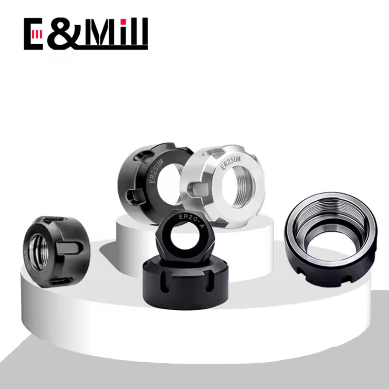 ER8 ER11 ER16 ER20 ER25 ER32 ER40 A M UM SK10 SK16 GER11 GER16 GER20 GER25 GER32 High Precision ER Nut CNC Nut Engraving machine - Image 2