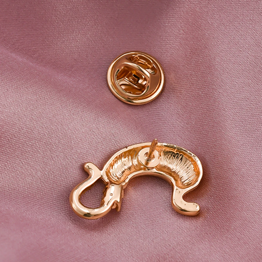 2 Color Anatomy Stomach Brooch Luxury Rhinestone Surgeon Medical Uniform Lapel Pins Doctor Cute Jewelry for Women Accessories image 2
