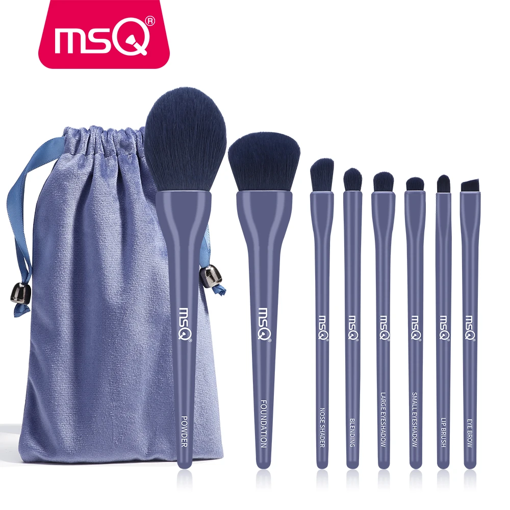 MSQ 8PCS Pink Makeup Brushes Sets Powder Foundation Eyeshadow Blusher Professional Fashion Make Up Candy Cosmetic Tool With Bag