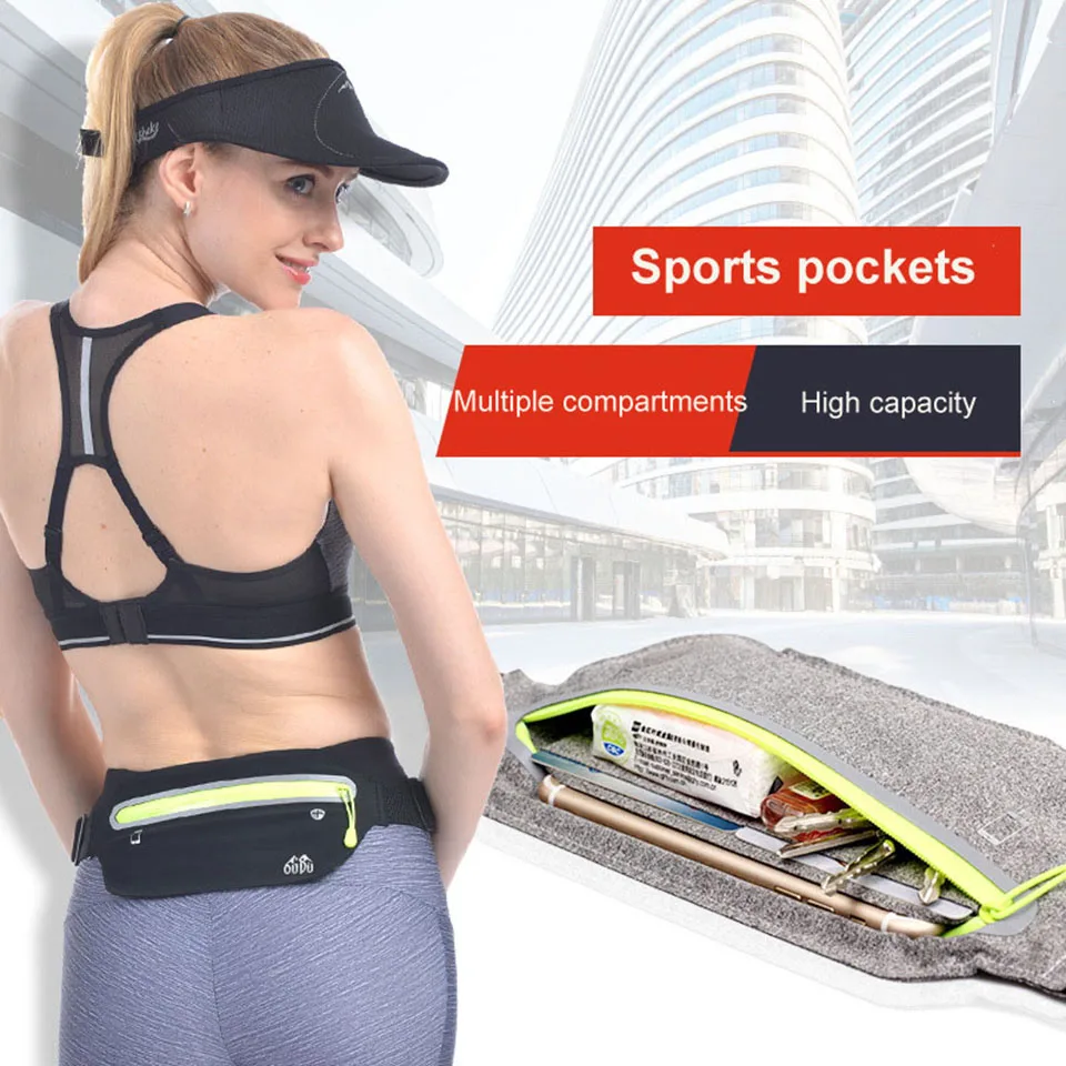 High-Quality Outdoor Sports Pockets Can Hold Mobile Phones Hidden Pockets Fitness Long-Distance Running Pockets