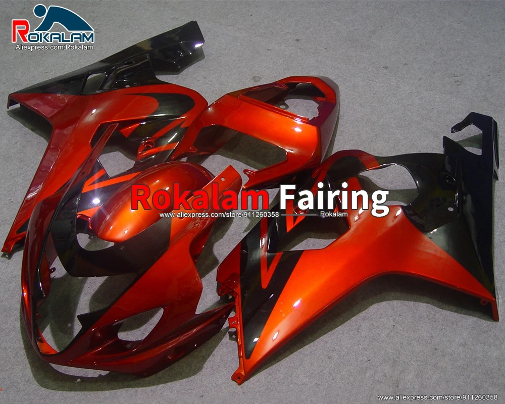 

Комплект из АБС-пластика для Suzuki GSXR600 GSXR750 K4 2004 2005 GSX-R750 04 05, темно-оранжевый обтекатель мотоцикла (литье под давлением)