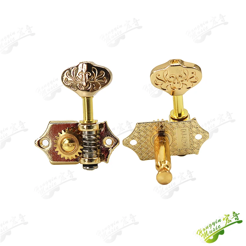 Taiwan made Guitar String Tuning Pegs Tuners Machine Heads classics open  type  golden retro  3L 3R