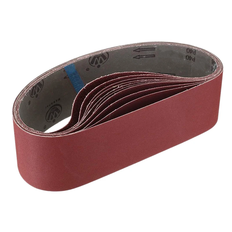 10 Pcs 4 x 36 Inch Aluminum Oxide Sanding Belts Heavy Duty Sanding Belts Multipurpose Abrasive Belts For Belt Sander