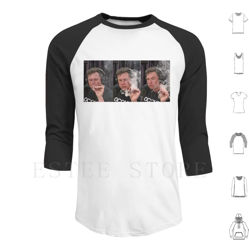 Elon Musk Smoking Weed On Joe Rogan Experience Picture Hoodies Elon Musk Smoking Weed Funny Joe Rogan Experience