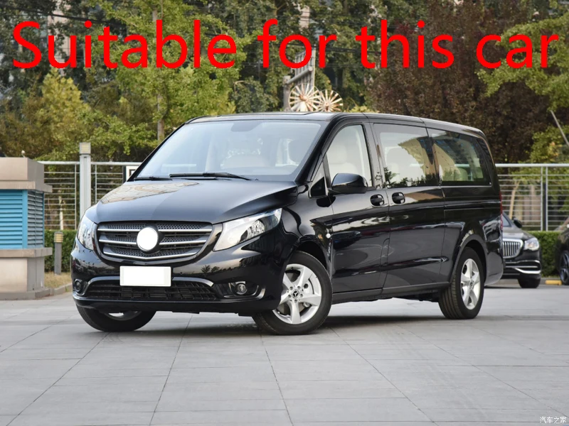 For Mercedes-Benz Vito (W447) V-Class 2017-2020 ABS Chrome Rear Reflector Fog Light Lamp Cover Trim Bezel Frame Styling Garnish