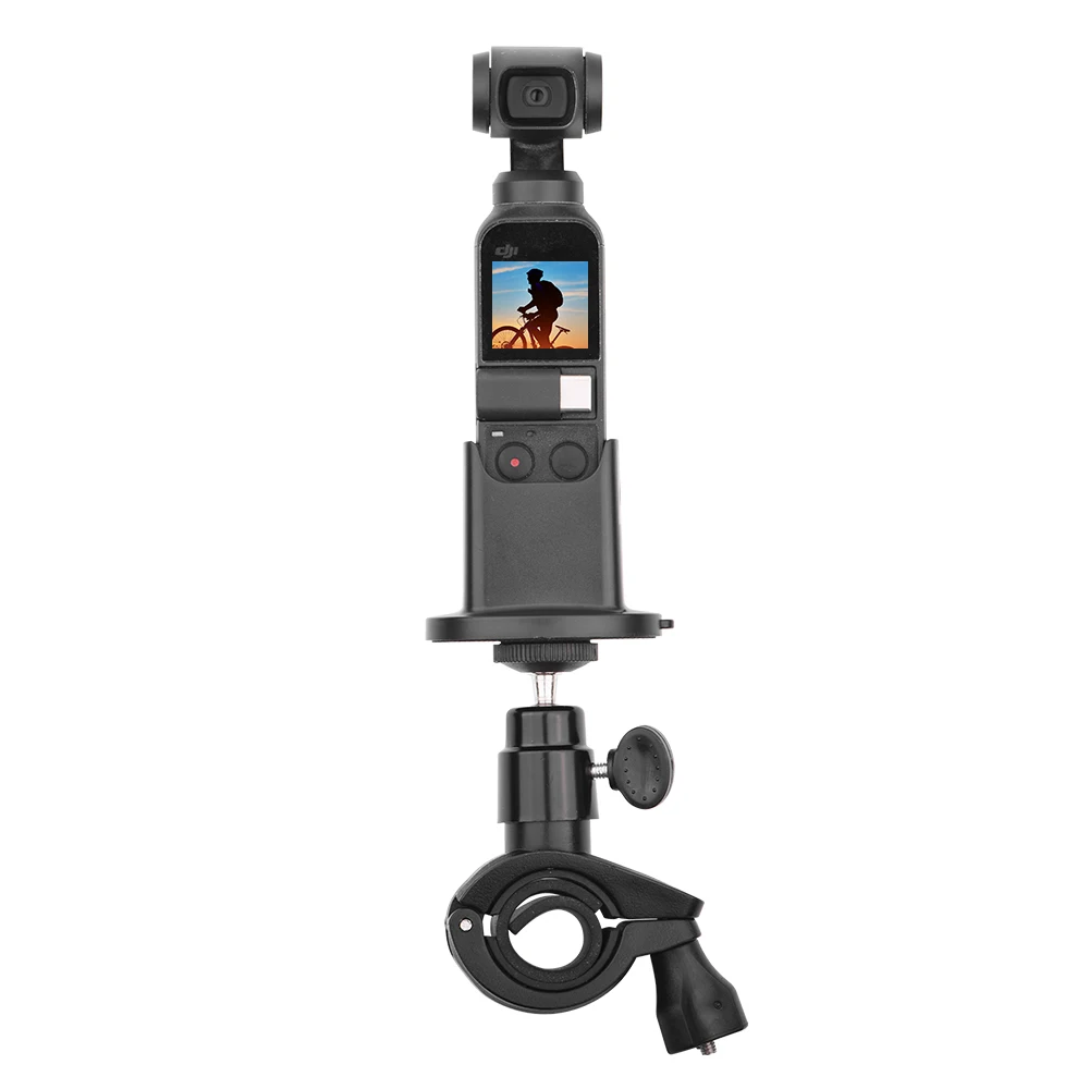 DJI OSMO 포켓 용 모터 자전거 마운트 홀더, 핸드 헬드 짐벌 카메라 안정기 장착 브래킷 클램프 클립 액세서리