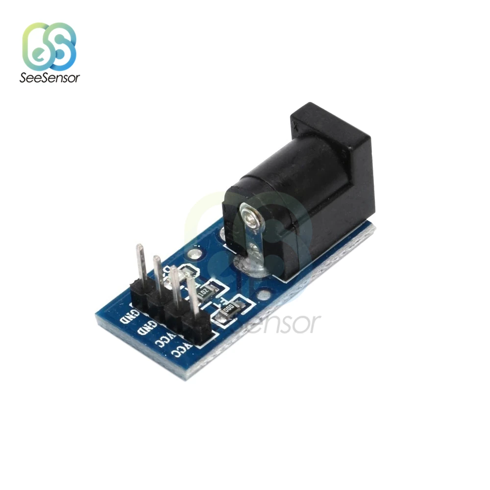 2Pcs 5.5mmx 2.1mm DC Jack Socket Plug Power Supply Module DC Power Adapter Board For Arduino 5.5 x 2.1mm