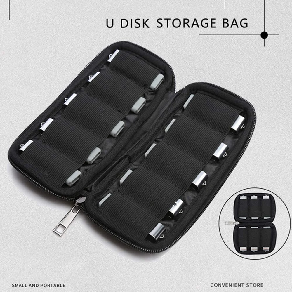 Flash Drive Case USB Storage Bag Case For USB Flash Drive Thumb Jump Drive USB Flash Drive Electronic Accessories Organizer Case