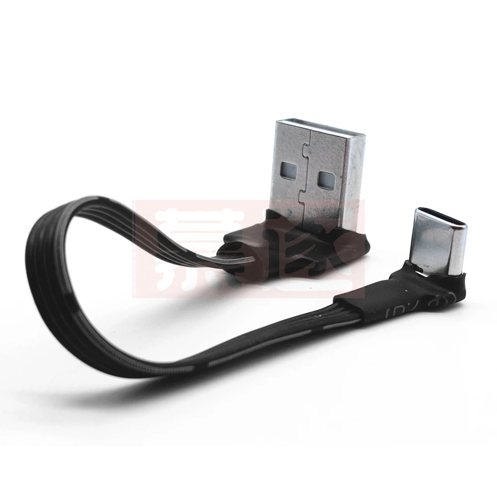 Flat type-c USB2.0 is suitable for typec Nubia z17mini double elbow minis charger cable