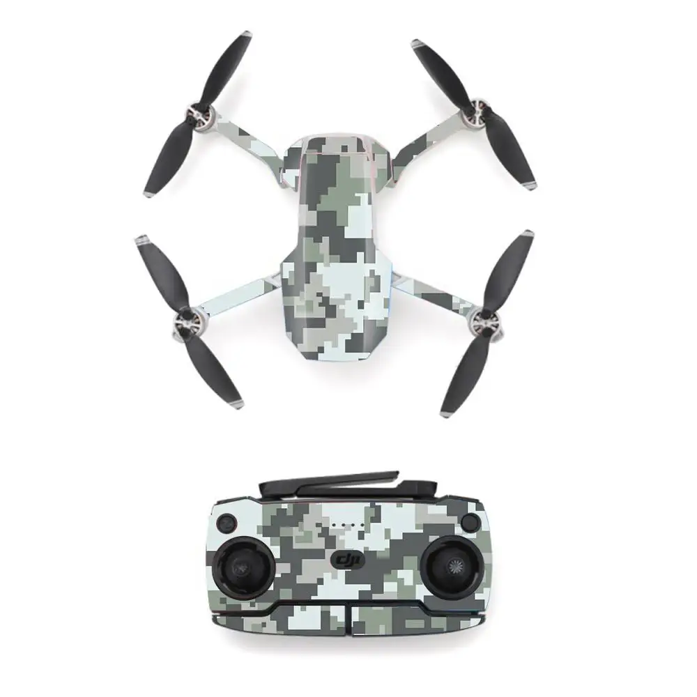 Camouf Style Waterproof skin Sticker for DJI Mavic Mini Drone And Remote Controller Decal Vinyl Skins Cover 9 Styles Available