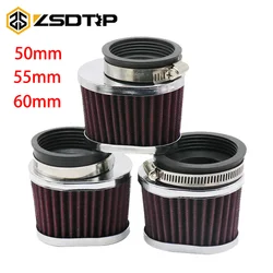 ZSDTRP Motorcycle Carburetor Air Filter Intake Cleaner 38mm 42mm 45mm 50mm 55mm 60mm For PWK Keihin 21/24/26/28/30/32/34mm Carb