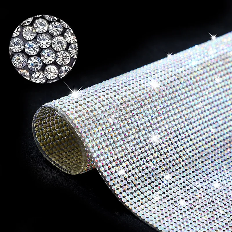 Hot Sale Flash Crystal Diamond Sticker Craft Self Adhesive Ribbon Creative DIY Handmade Gift Arts Car Phone Party Decoration