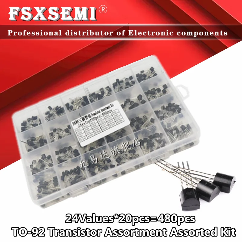 TO-92 Transistor Kit assortment box BC327 BC337 BC517 BC547 BC548 BC549 2N2222 3906 3904 5401 5551 C945 S8050 S8550 A733 S9012