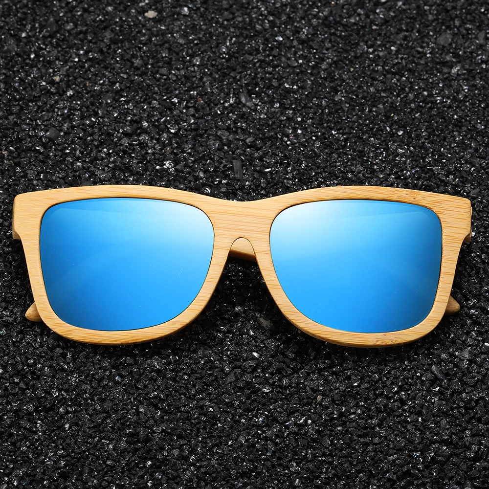 GM New Brand Design Handmade Natural Wooden Bamboo Sunglasses Luxury Sunglasses Polarized Wooden Oculos de sol masculino