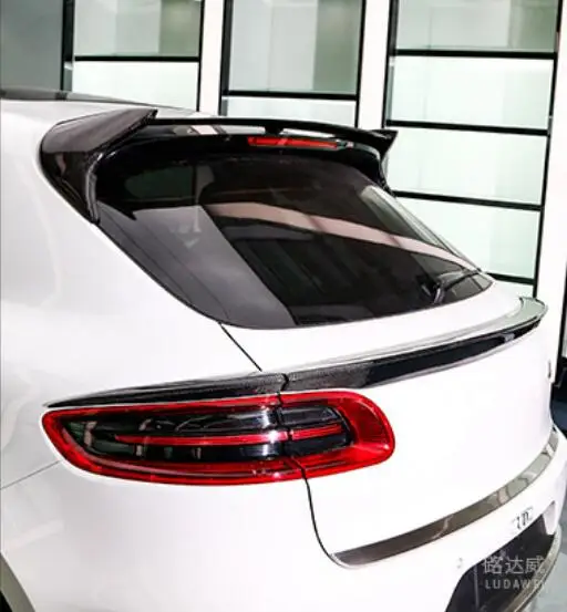 Carbon Fiber Car Rear Wing Trunk Lip Spoilers / Top Spoilers For Porsche Macan 2014 2015 2016 2017 2018 2019