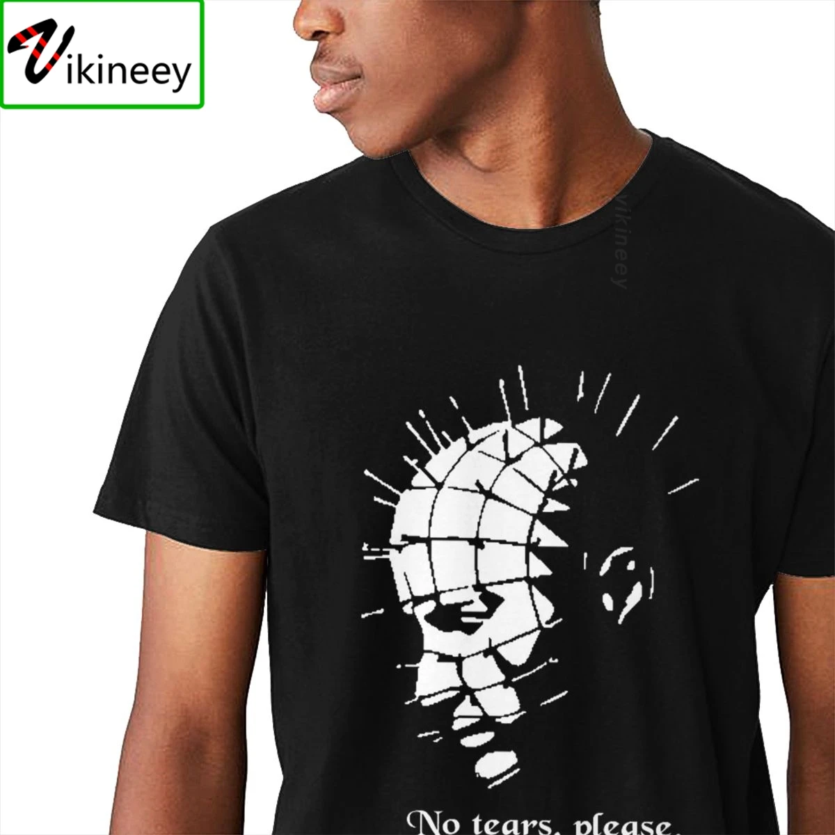 Picture Custom Pinhead No Tears Hallowmas T-Shirt Unisex Slim Great Hellraiser T-Shirt Streetwear Camisas