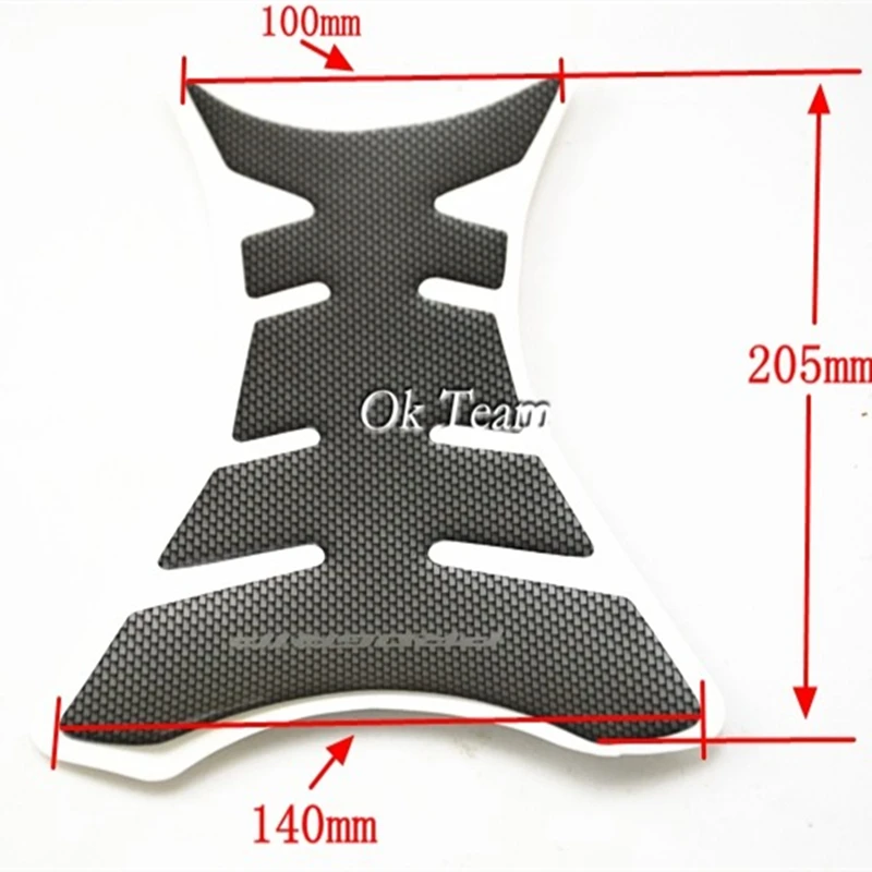 1Pcs Carbon Fiber Tank Pad Tankpad Stiker Pelindung untuk Sepeda Motor Universal Tulang Ikan Gratis Pengiriman