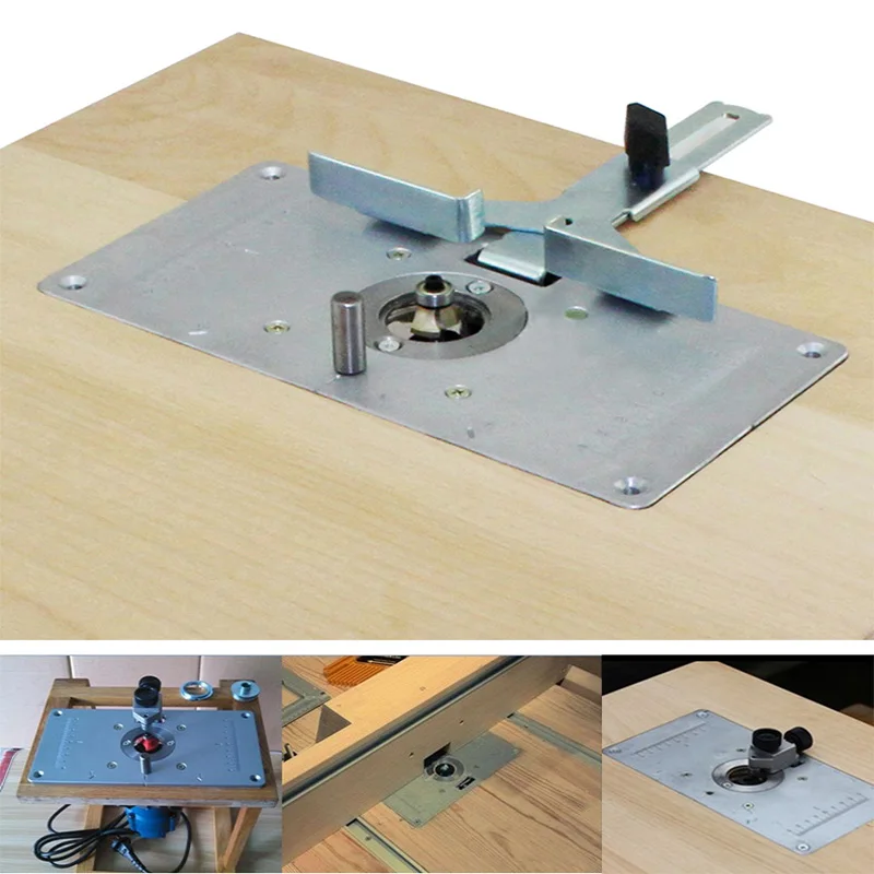 AOBEN Multifunzionale In Alluminio Router In Legno Da Tavolo Piastra di Inserimento per Elettrico Fresatura Guarnizioni Macchina Lavorazione Del