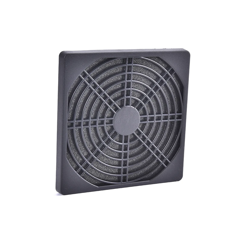 1PC 12cm Dust Cover Plastic Dust-Proof Net Computer Case Fan Three In One Grille 5PC 12cm Cuttable Black PVC PC Fan Dust Filter