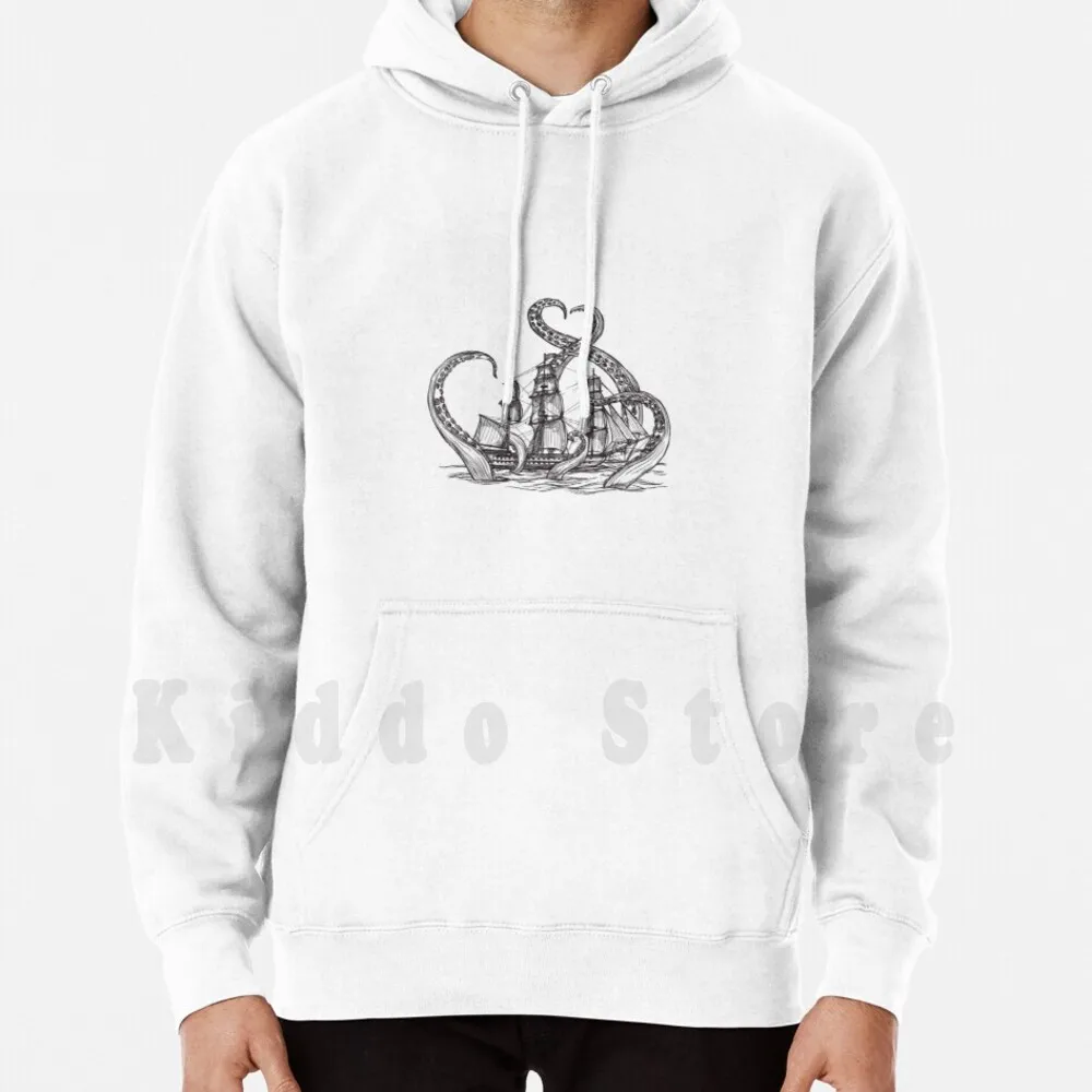

Kraken Hoodies Long Sleeve Kraken Octopus Shipwreck Octopus Ship Tentacles Ship Tentacles