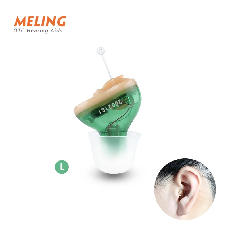 Q10 Hearing Aid Left and Right Ear Hearing Amplifier Elderly Small Mini Convenient Battery Leisure Purple Green Amplifier