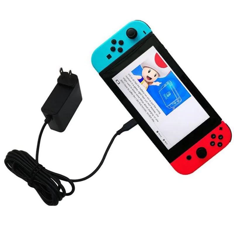 EU US Plug Home Travel Wall Charger Power Supply USB Type C AC Charging Adapter Cable For Nintendo Switch NS Oled/Lite Console