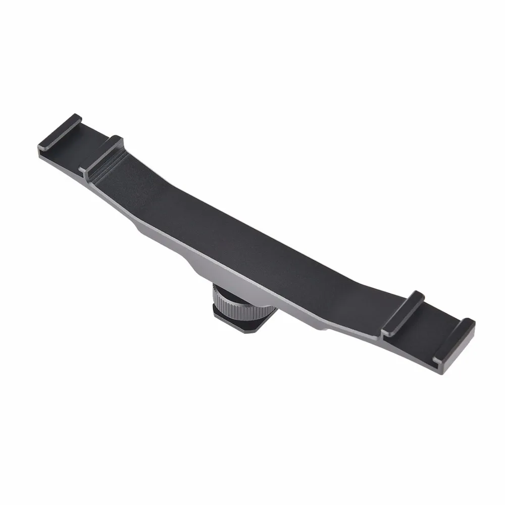 Triple/Doppel Kalt/Heißschuh Adapter 1/4 "Montage Verlängerung Bar Video Halterung für Canon für Nikon stativ Kamera Licht Mikrofon – Detail 33