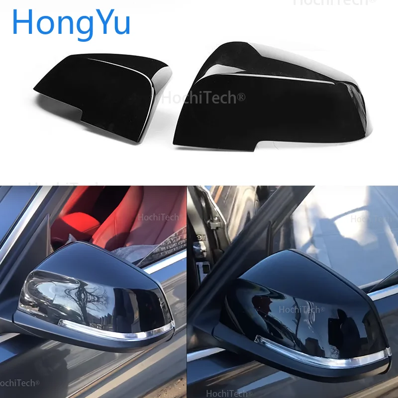 

For BMW 2 Series F22 F23 Convertible 2014-up Replace the original car rear mirror cover bright black mirror cover