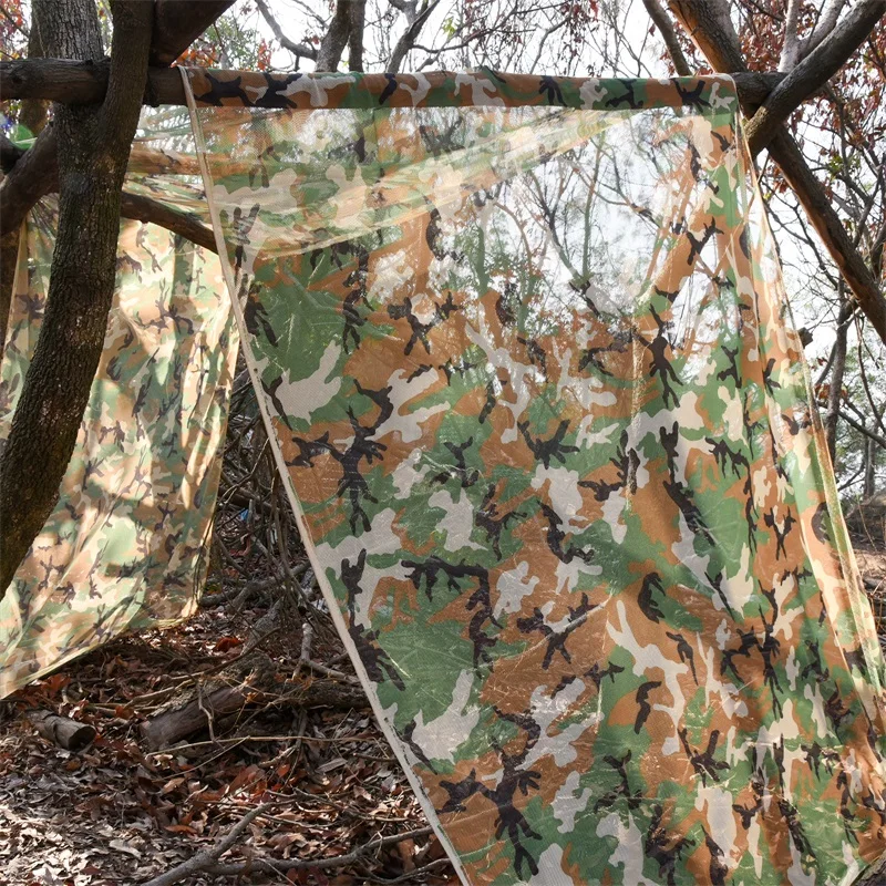 Camouflage Net 300D American four-color jungle See Through Camo Netting Blinds Camping Shooting Hunting for vehicles sun outdoor