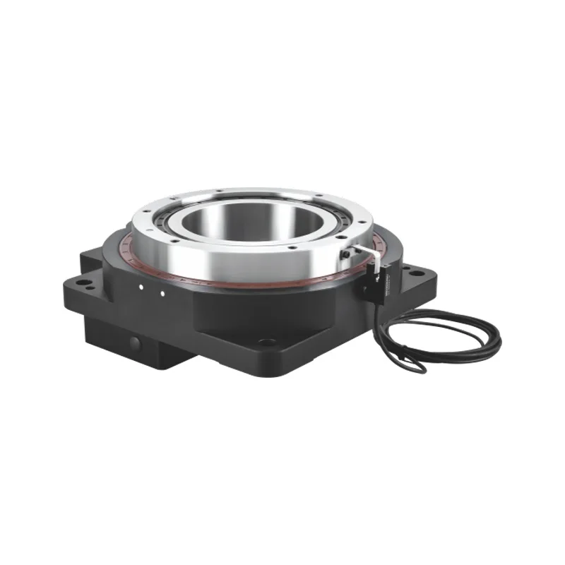 ZCT200-10 hollow rotating platform electric turntable gearbox reducer ratio 10:1 for 80 frame 750W AC servo motor input 19mm