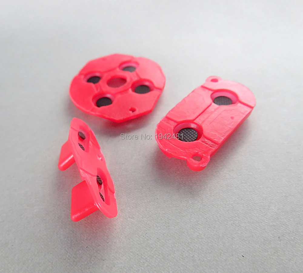 5세트 컬러풀 고무 전도성 버튼 A-B D-패드 게임보이 GB 쉘용 실리콘 스타트 셀렉트 키패드