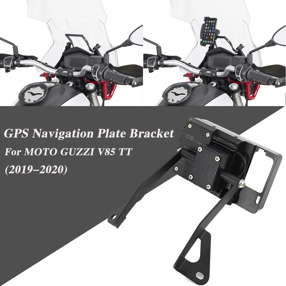 

Motorcycle GPS SMART PHONE Navigation GPS Plate Bracket Adapt Holder Kit For MOTO GUZZI V85TT V85 TT 2019 - 2020