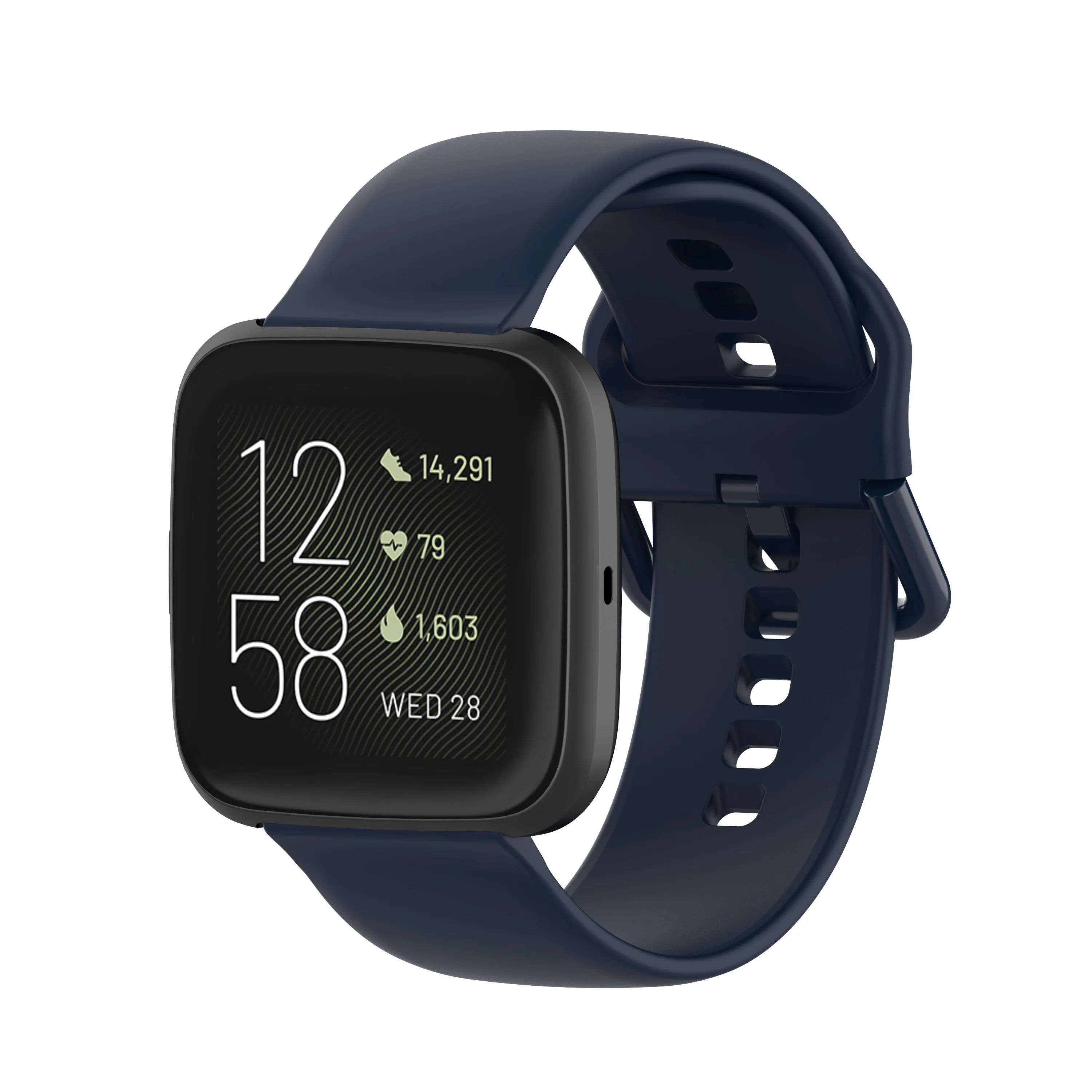 สายรัดข้อมือซิลิโคนนิ่มสำหรับ Fitbit Versa 2สายข้อมือสำรองสำหรับเล่นกีฬาสายนาฬิกาข้อมืออุปกรณ์เสริมสำหรับ Fitbit Versa / Versa Lite