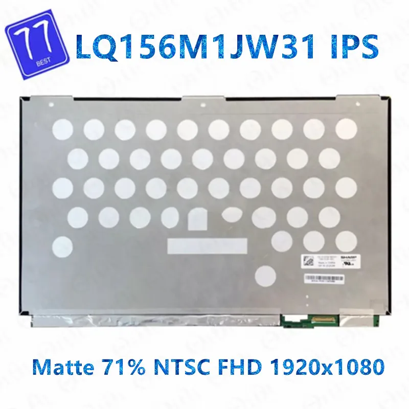 

Original 15.6" inch LED LCD Screen Display For Sharp LQ156M1JW31 1920x1080 FHD IPS edp 30PIN Replacment Screen