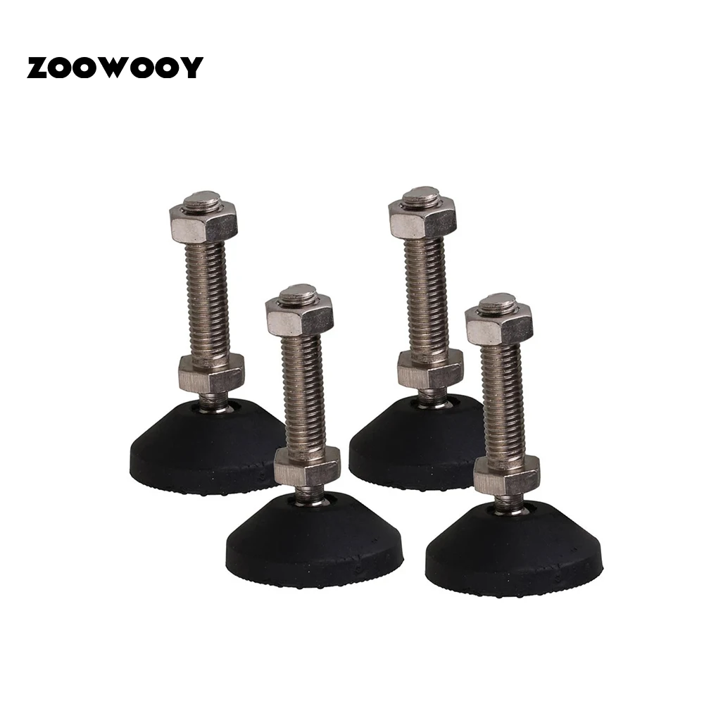 

4pcs Swivel Adjustable Leveling Supporting Feet With Screws DIY Furniture Leg,Metal Adjustable Leveling Feet Lathe Feet