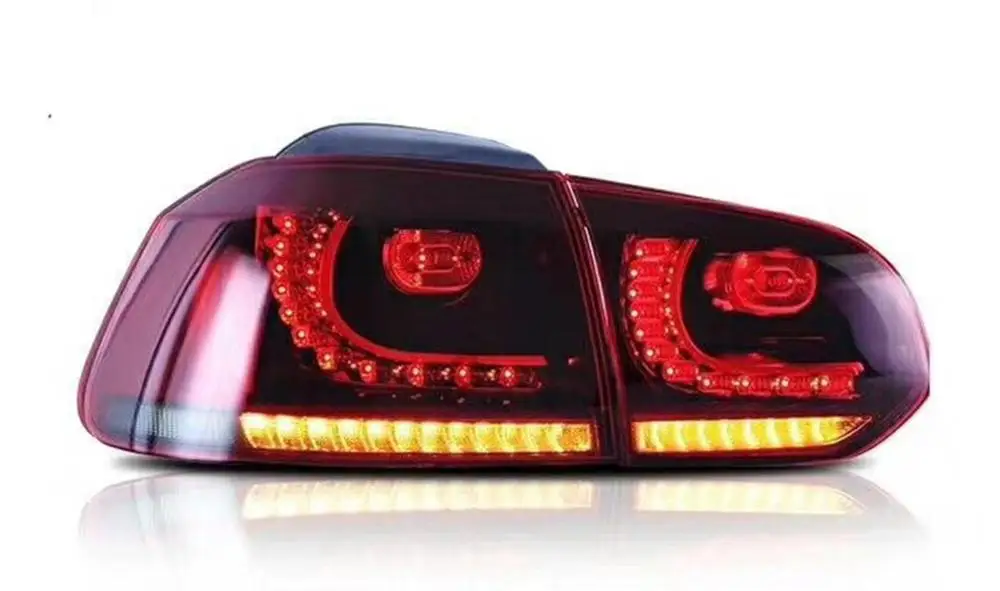 

NEW Car Tail Light Rear Fog Lamp Dynamic Flowing Water Flicker Turning Signal Lamps Brake Light Taillights for VW Golf 6 2008-13