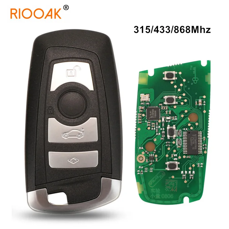 

Smart Remote Key Keyless Go Fob KR55WK49863 pcf7945 315/433/868Mhz For BMW 3 5 7 Series 2009-2016 CAS4 F System