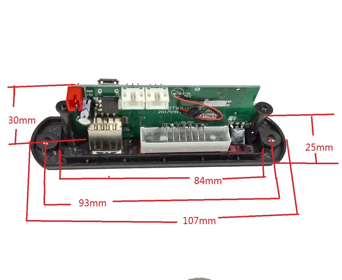 Low Price Promotion Blue Backlight 12V / 5V Bluetooth Decoding Board Lossless Music Decoder Wireless Player Modified Speaker Kit