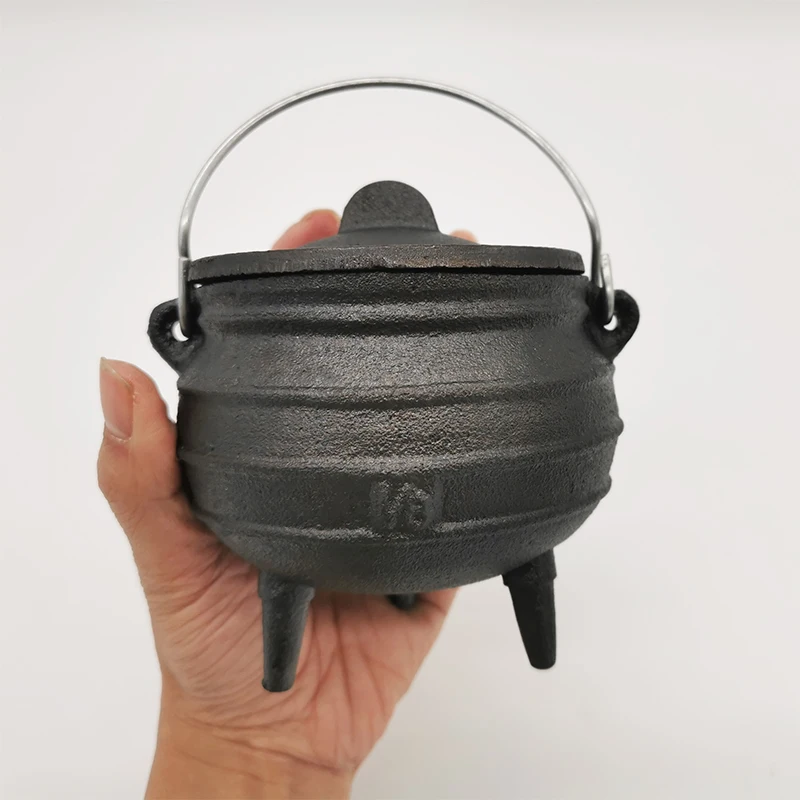 Small Cast Iron Cauldron, Potjie Pot, South Africa Cookware, 1 8 #, 350ml