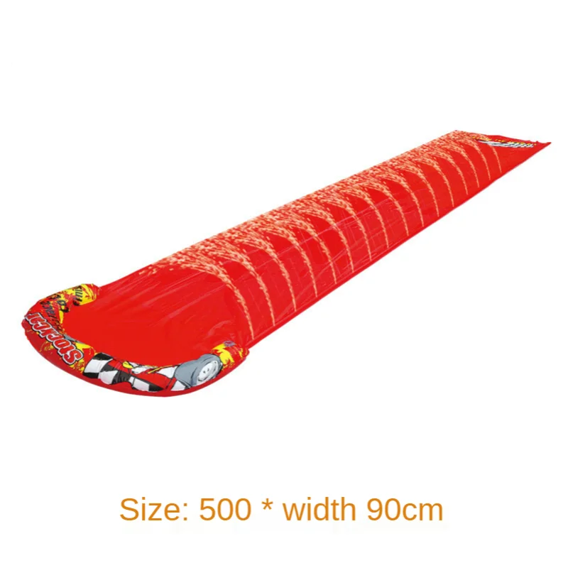 Water Slides Inflatable Water Slide Game Toy Water Toy Double Sliding Cloth Children Grass Outdoor Water Spray Pad Water Ring