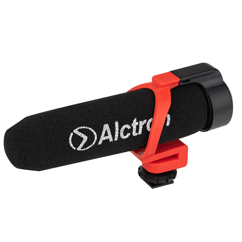 Alctron M598 micrófono de grabación condener para escopeta, plug and play, zapata para cámara, pequeño y liviano