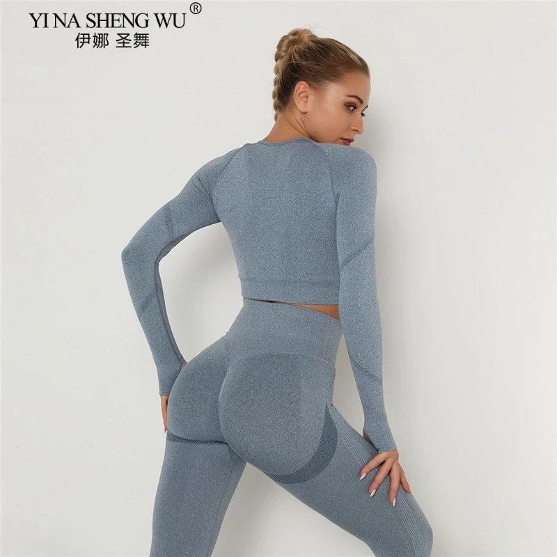 Combinazione singola gratuita pantaloni da Yoga senza cuciture allenamento da donna abbigliamento sportivo abbigliamento da palestra ciclismo