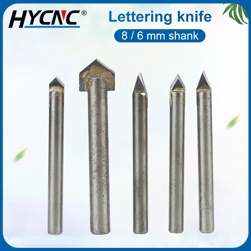 CNC Stone Milling Cutter Marble Blue Stone Carving Knife Ceramic Tile Drilling Alloy Lettering Engraving Machine Tool