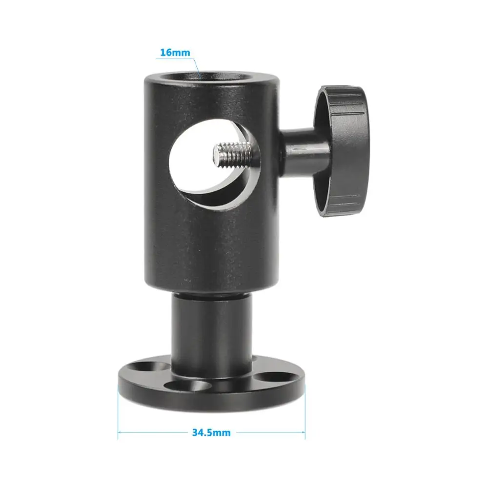 CAMVATE-Light Stand Head, suporte de mesa com montagem circular Wall Mount Base, acessórios de fotografia, luzes LED de vídeo