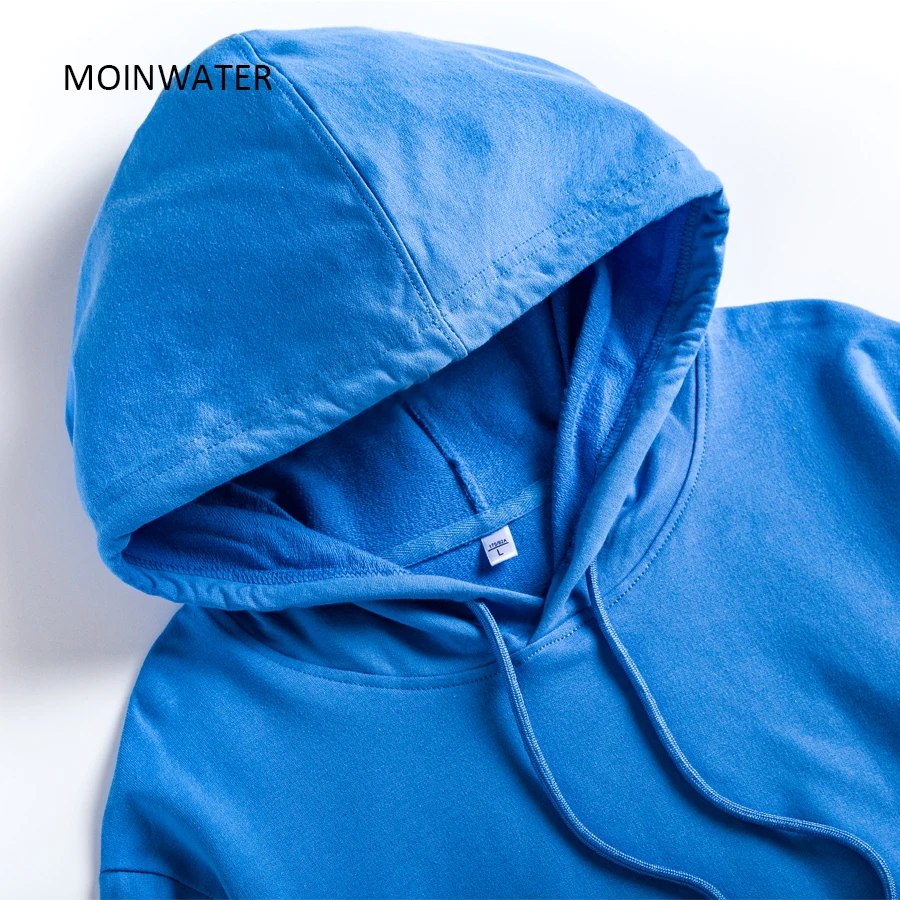 MOINWATER Women Streetwear Hoodies Brand New Female Terry Hooded Sweatshirts Lady Green Blue Tops Hoody Outerwear MH2015