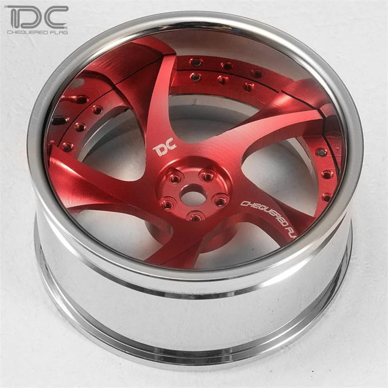 4PCS Drift RC Car Wheels 52mm Alu Forged RW Metal Rims + 6 + 9 Offset Aluminium Alloy Parts Accessories for Arrma Sakura D5