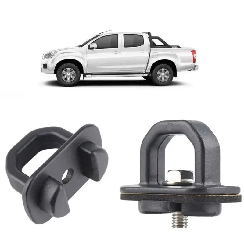 2pcs/set American Pickup Trunk Lock Buckle Tie Down Fixing Pull Ring Truck Bed Side Wall Hook Car Accessories 2pcs/set American