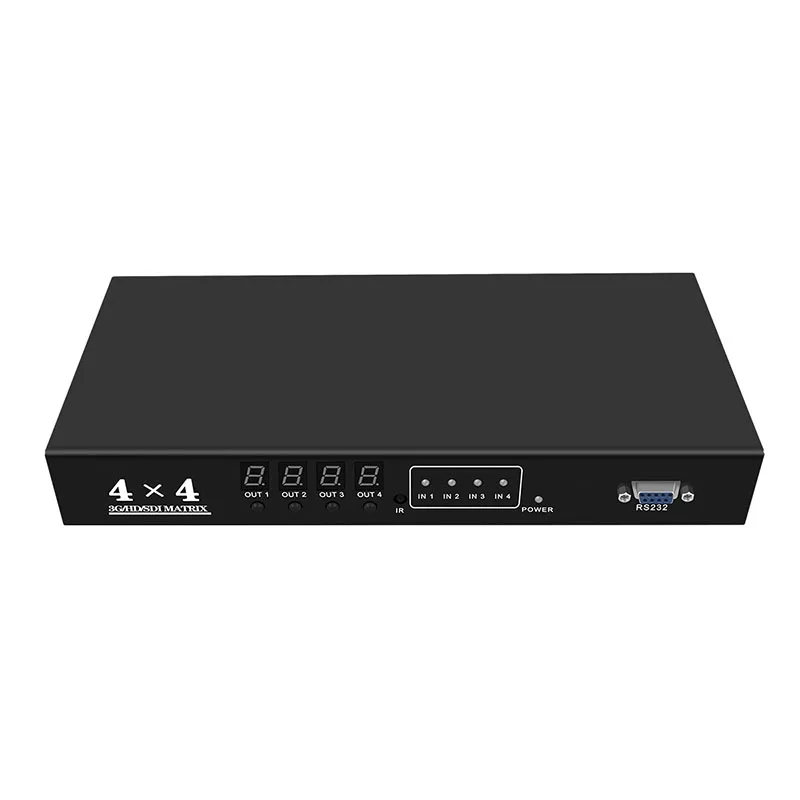 

Wiistar SDI Matrix 4X4 Switch Splitt 4 in 4 out 1080P Video RS232 Ethernet IR Remote Control Support HD-SDI SD-SDI 3G-SDI Signal