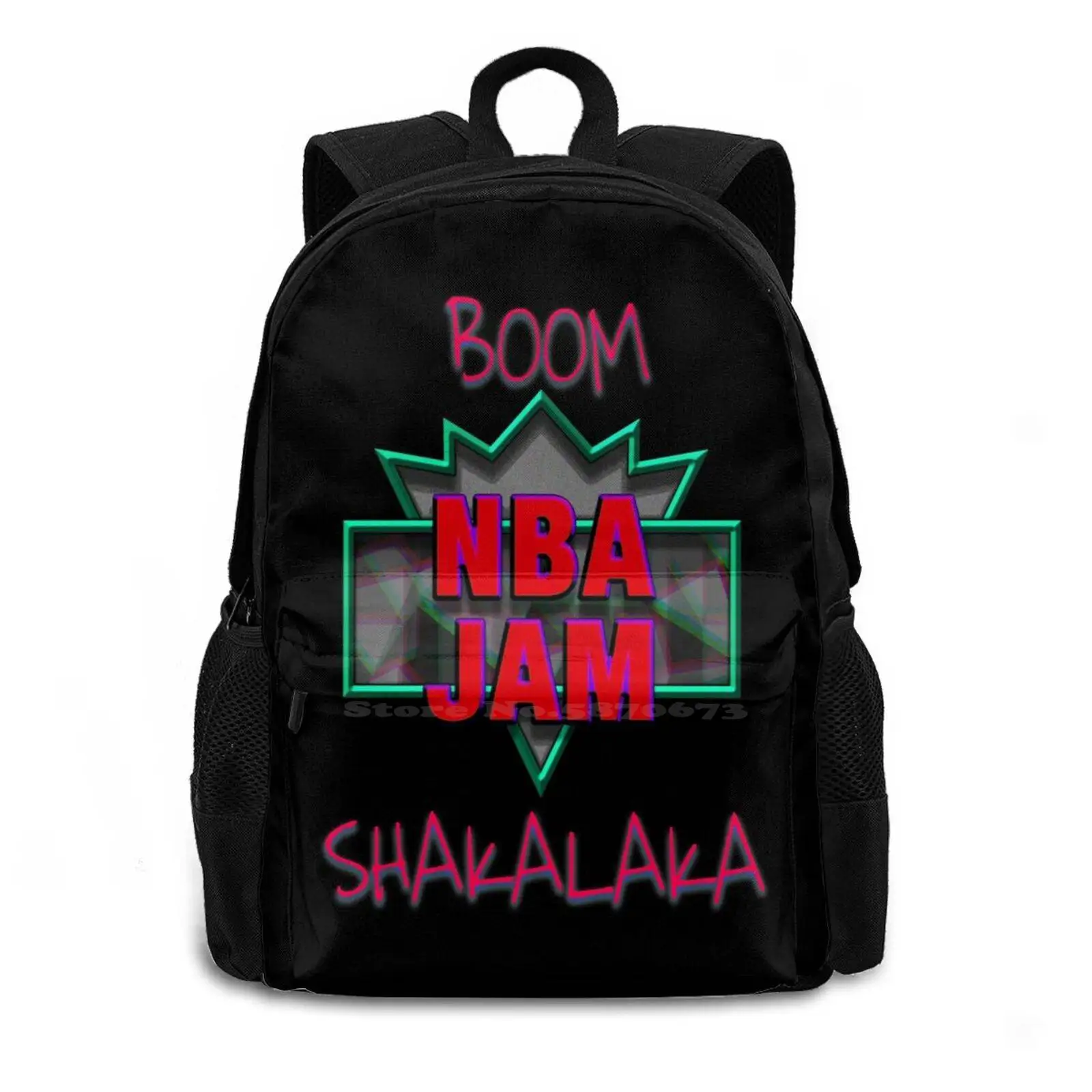 Boom Shakalaka Fashion Travel Laptop School Backpack Bag Basketball Arcade Jam 80s 90s Ball Baller Boom Boom Shakalaka